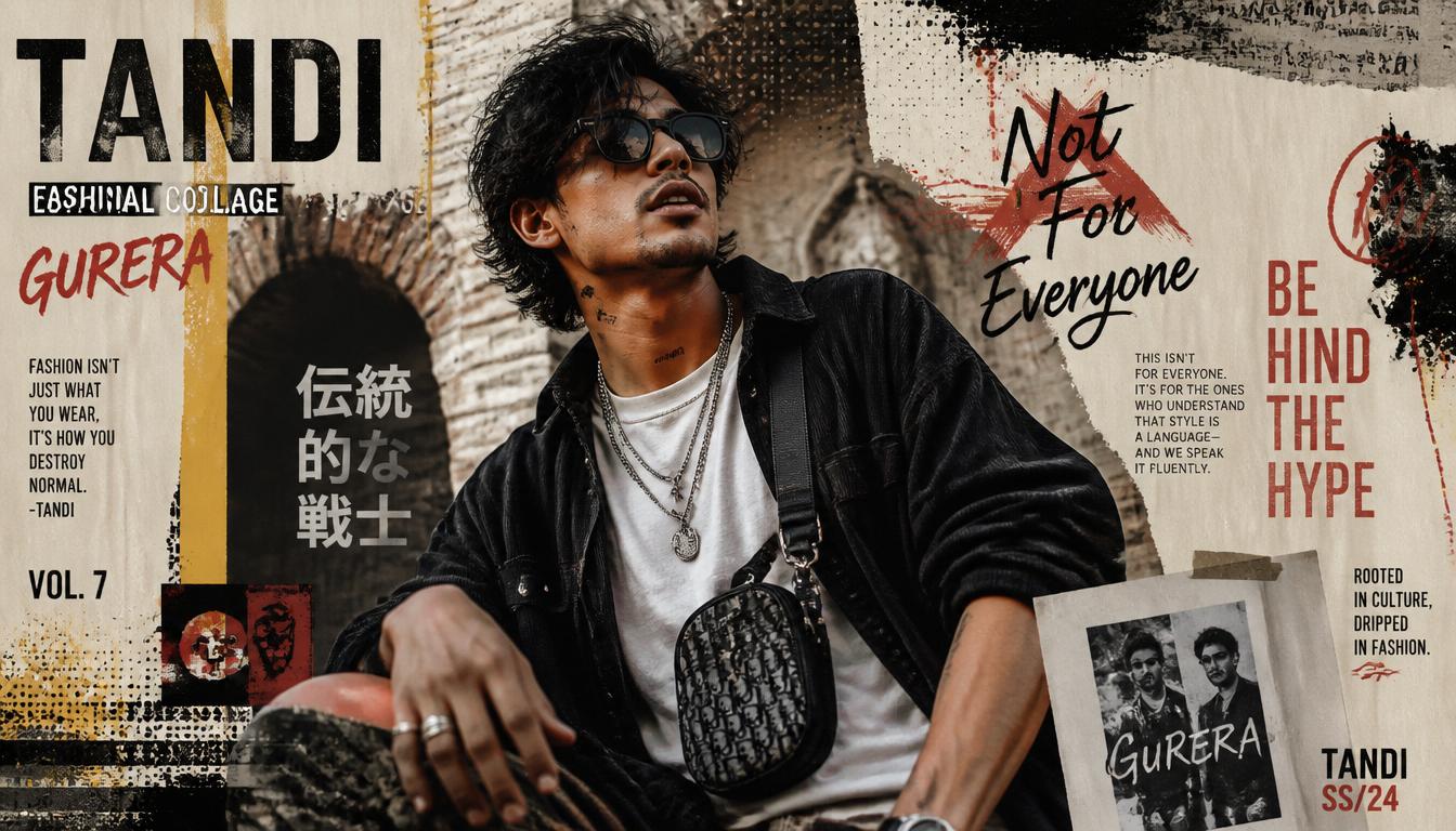 Tandi Fashion Editorial 10+ Premium Gurera Collage AI Prompts