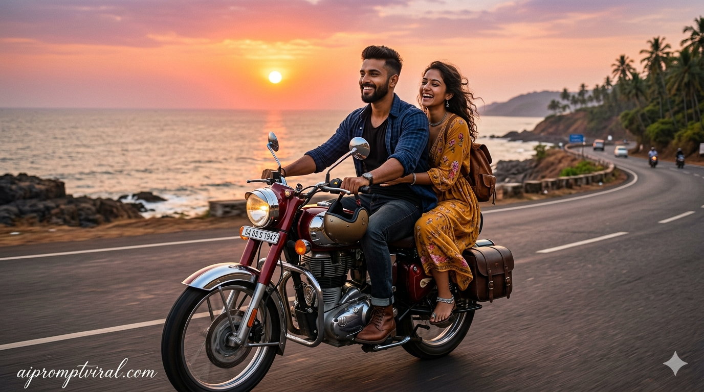 Viral Gemini AI Couple Bike Photo Editing Prompts