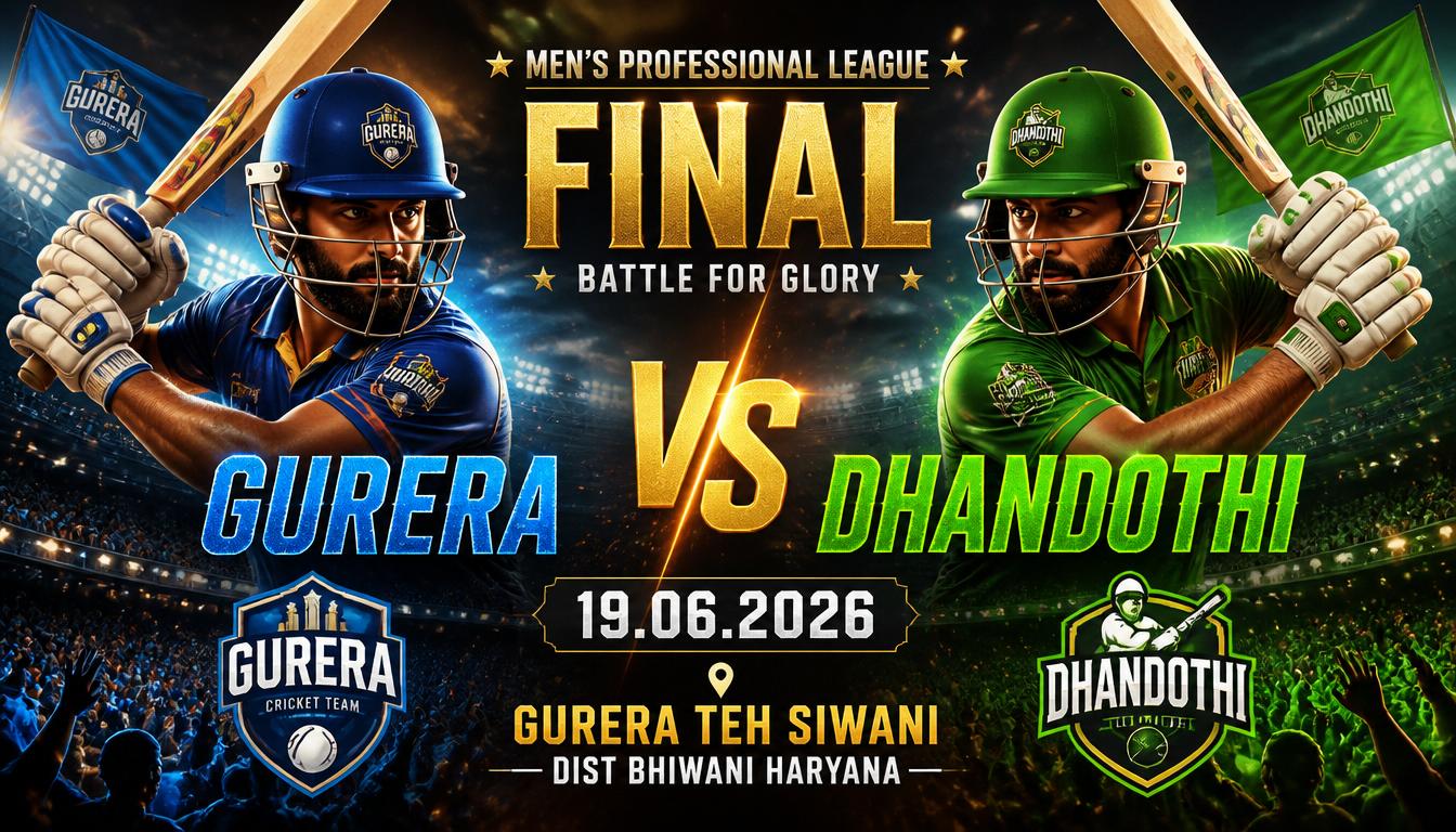 Cricket Match Poster Architect