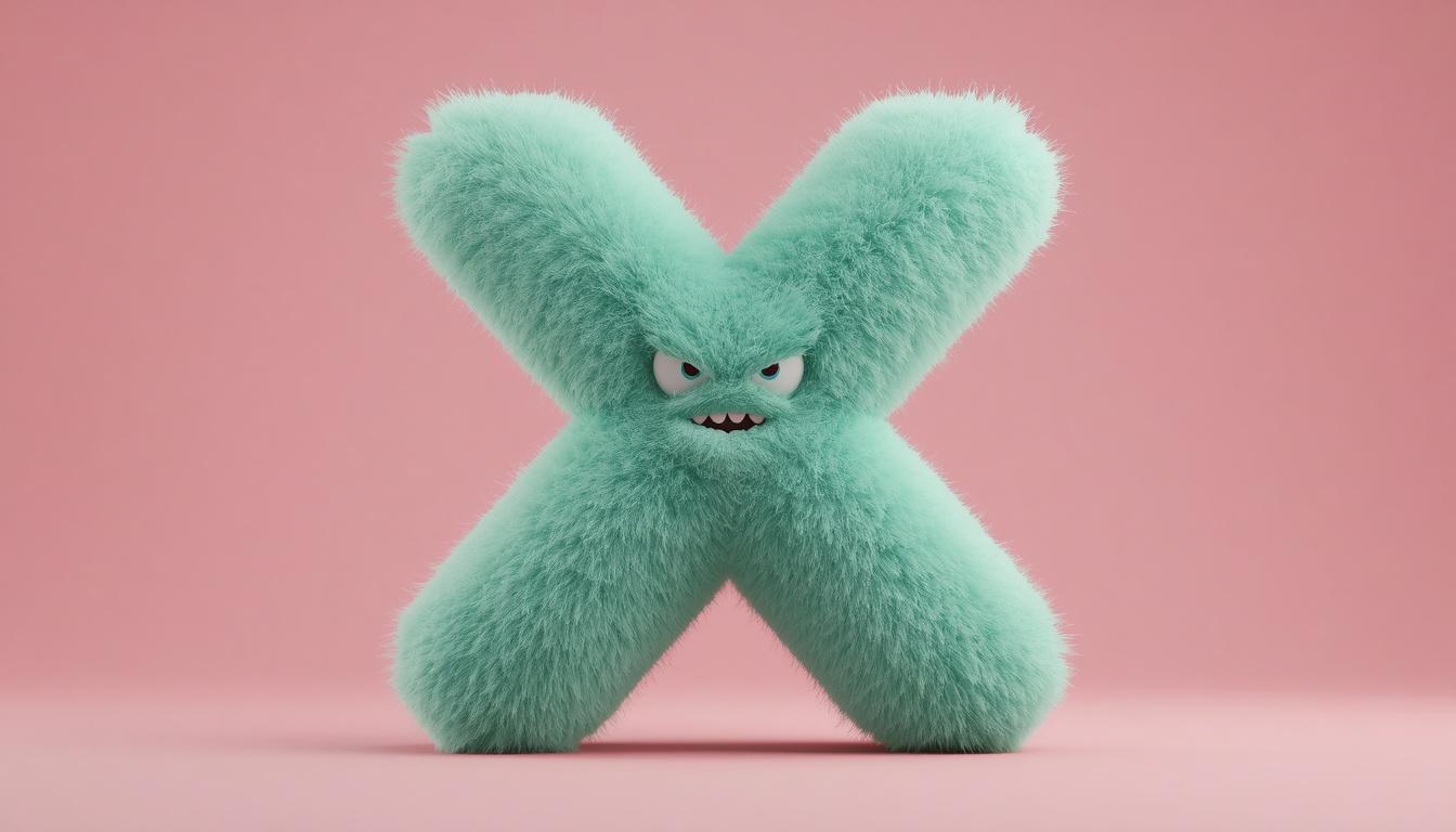 Fluffy Monster Letter Architect