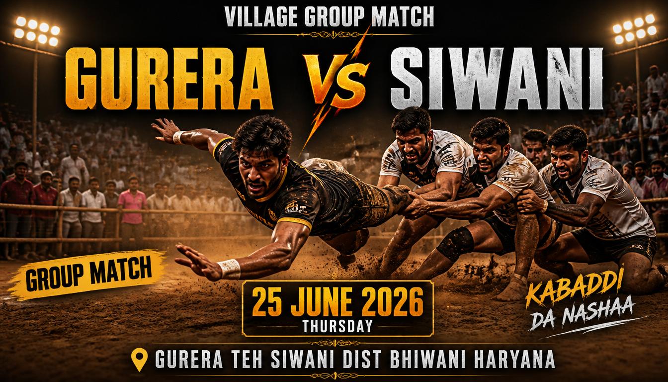 Kabaddi Match Poster Architect