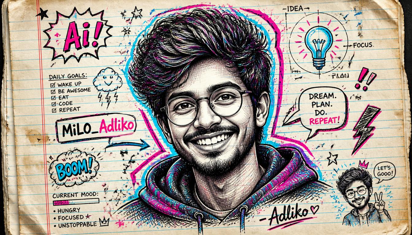 Sketchbook & Portrait Doodle Suite
