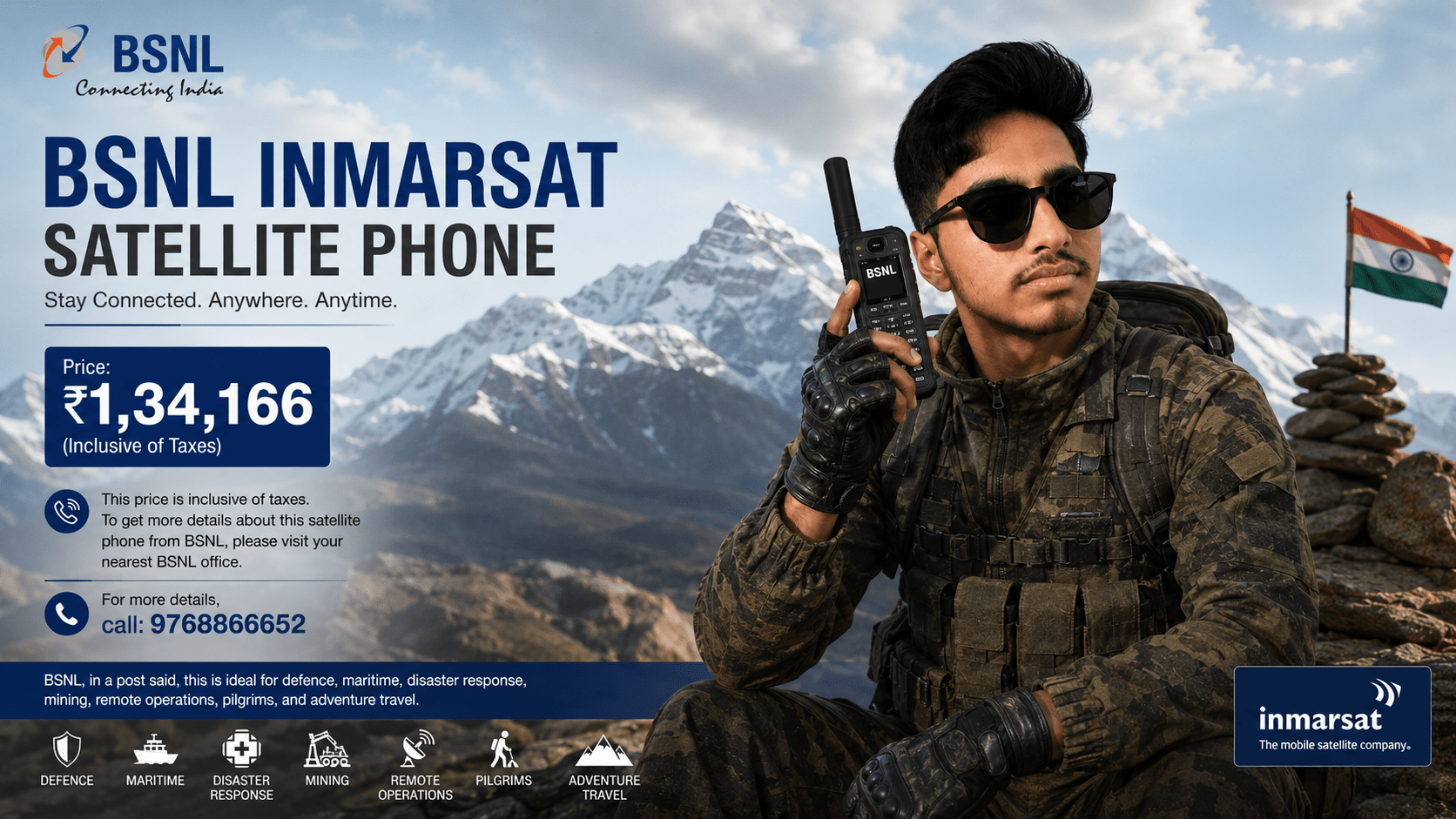 BSNL Launches Rs 134166 Priced Satellite Phone in India