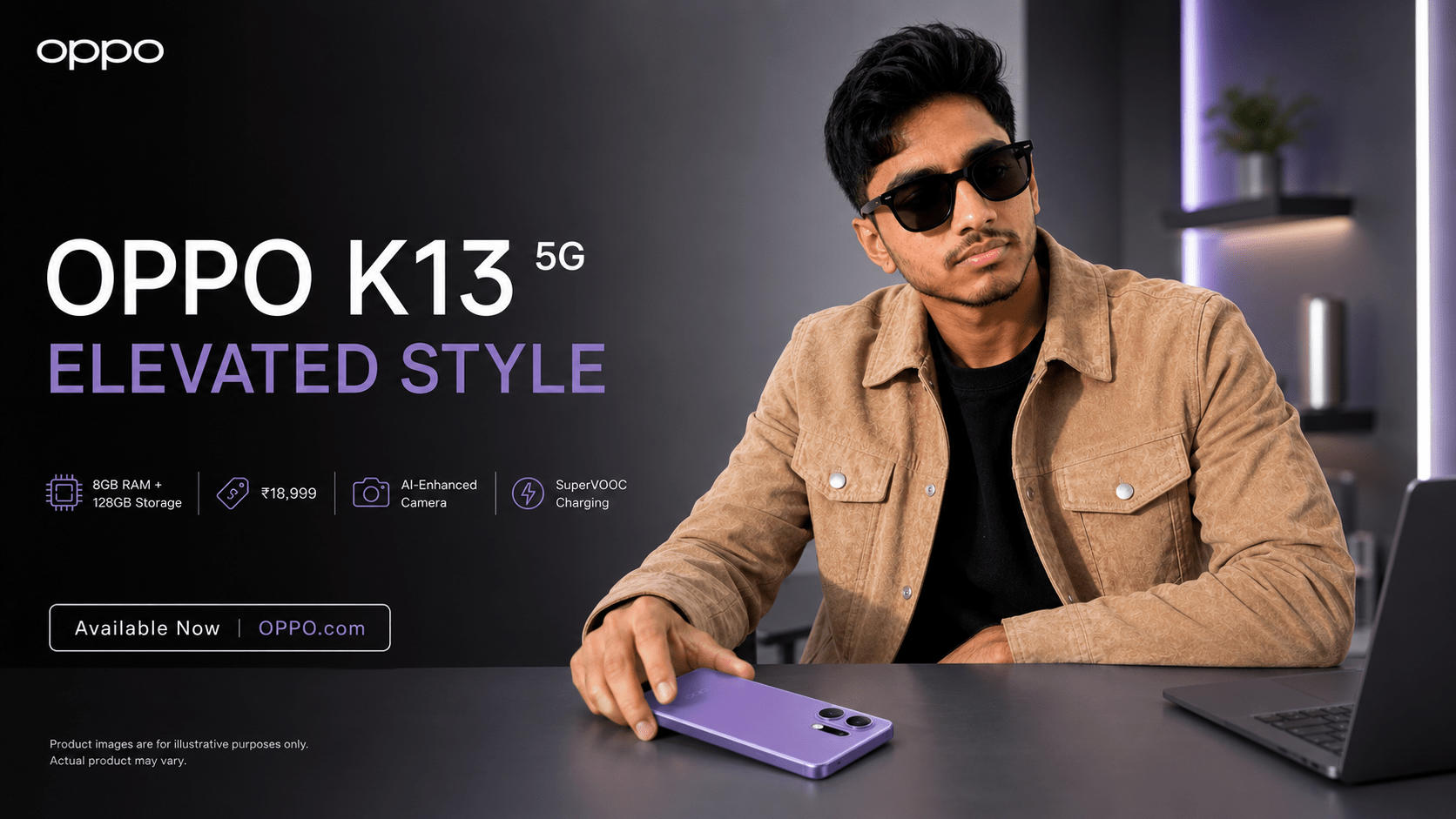 How to Create Professional OPPO K13 5G Ads with AI