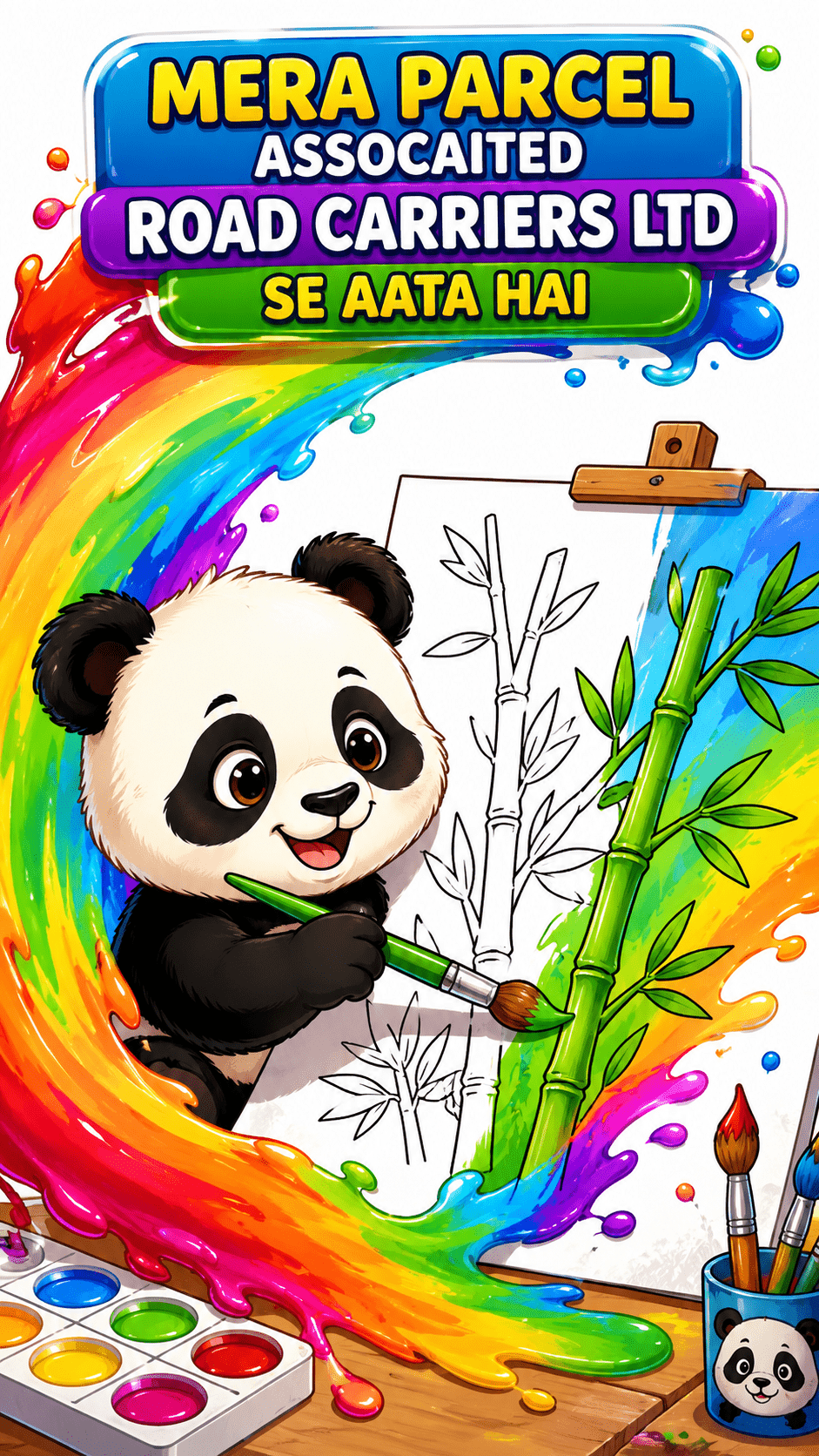 Panda Coloring Game Generator