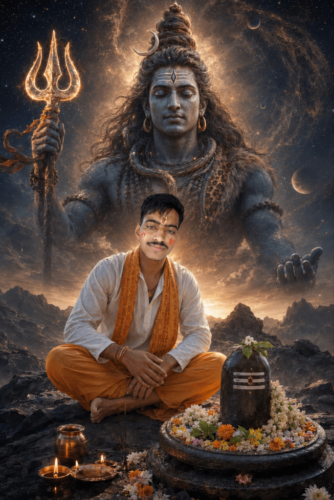 ai image with mahakal